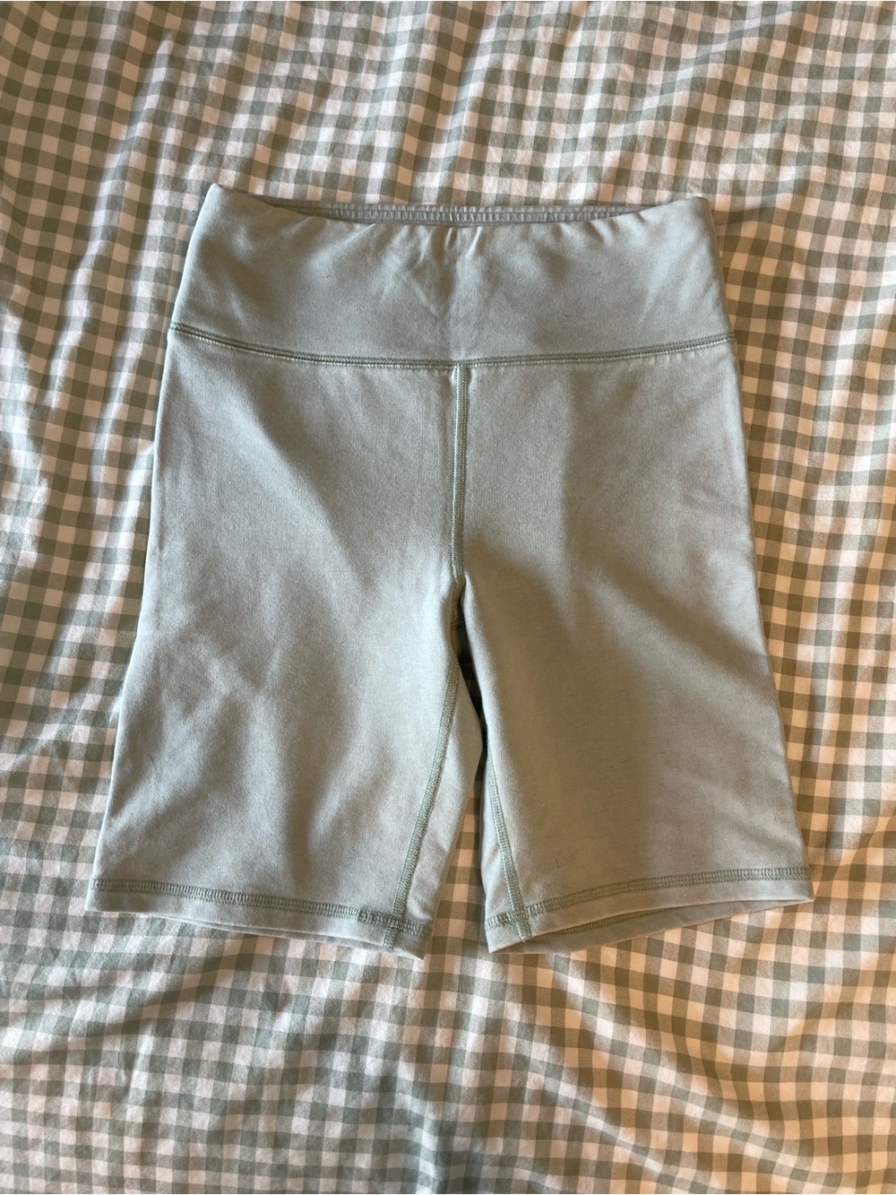 American Eagle Outfitters Sage Green High-Rise Bike Shorts